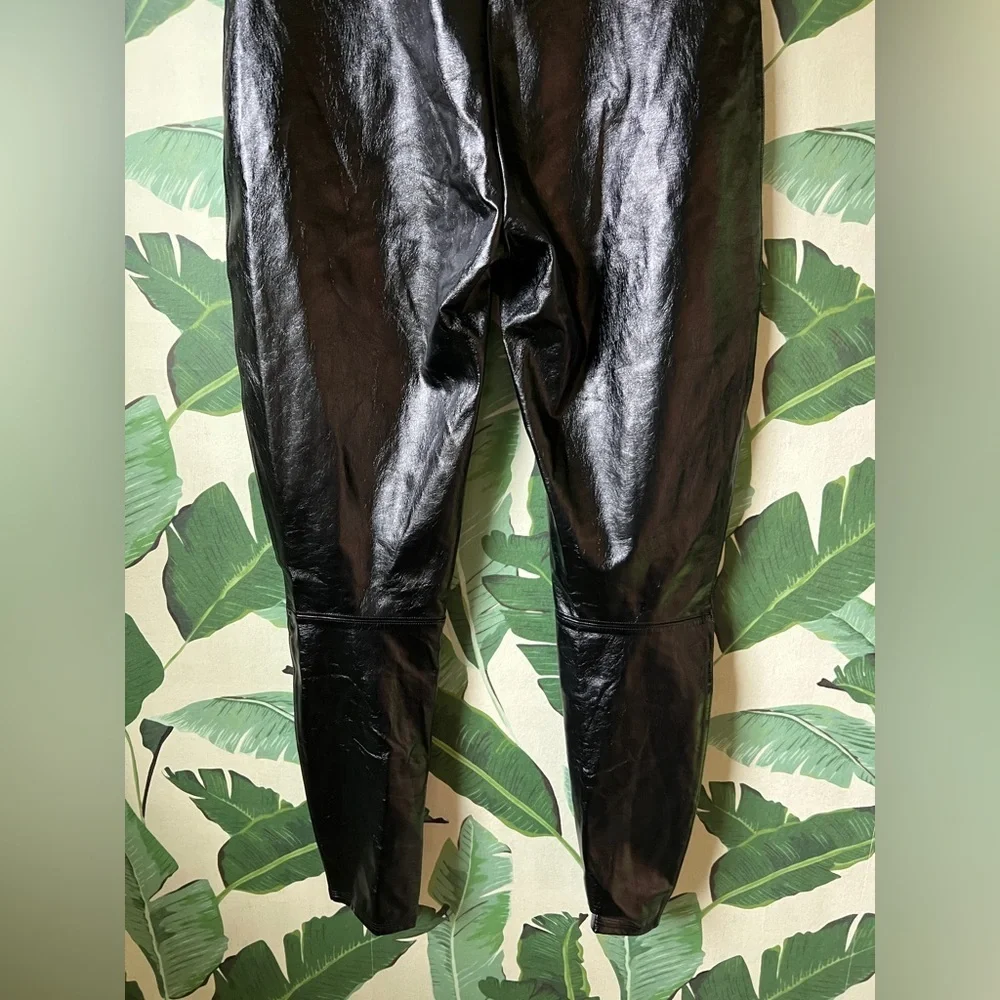 Spanx Womens Black Faux Leather Leggings XL - Picture 7 of 9